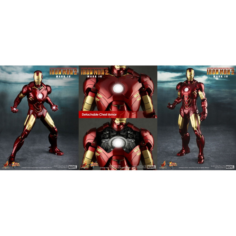 IRON MAN Mark IV 16 Action Figure Hot Toys IRON MAN Mark IV 16 Action Figure Hot Toys