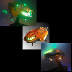 METROID PRIME statue résine Hunters Gunship  vaisseau de Samus