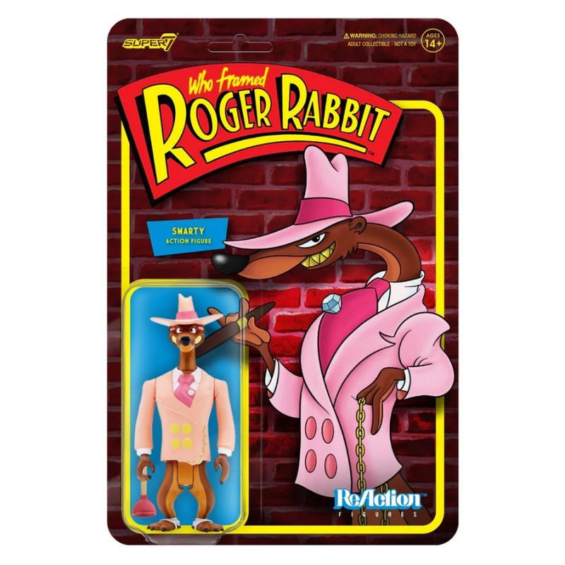 QUI VEUT LA PEAU DE ROGER RABBIT Figurine ReAction Smarty Super7