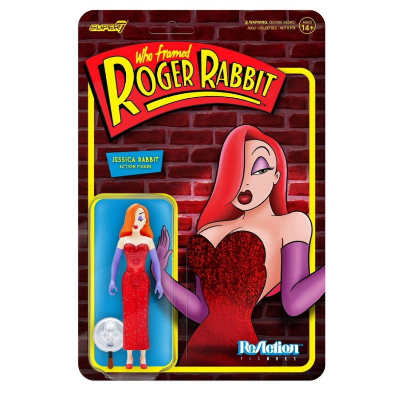 QUI VEUT LA PEAU DE ROGER RABBIT Figurine ReAction Jessica Rabbit Super7 QUI VEUT LA PEAU DE ROGER RABBIT Figurine ReAction Jessica Rabbit Super7