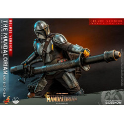 Pack Figurines The Mandalorian & The Child 1/4 Deluxe Hot Toys Star Wars The Mandalorian