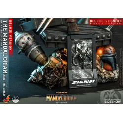 Pack Figurines The Mandalorian & The Child 1/4 Deluxe Hot Toys Star Wars The Mandalorian