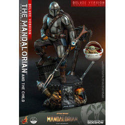 Pack Figurines The Mandalorian & The Child 1/4 Deluxe Hot Toys Star Wars The Mandalorian