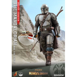 Pack Figurines The Mandalorian & The Child 1/4 Deluxe Hot Toys Star Wars The Mandalorian