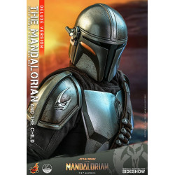 Pack Figurines The Mandalorian & The Child 1/4 Deluxe Hot Toys Star Wars The Mandalorian