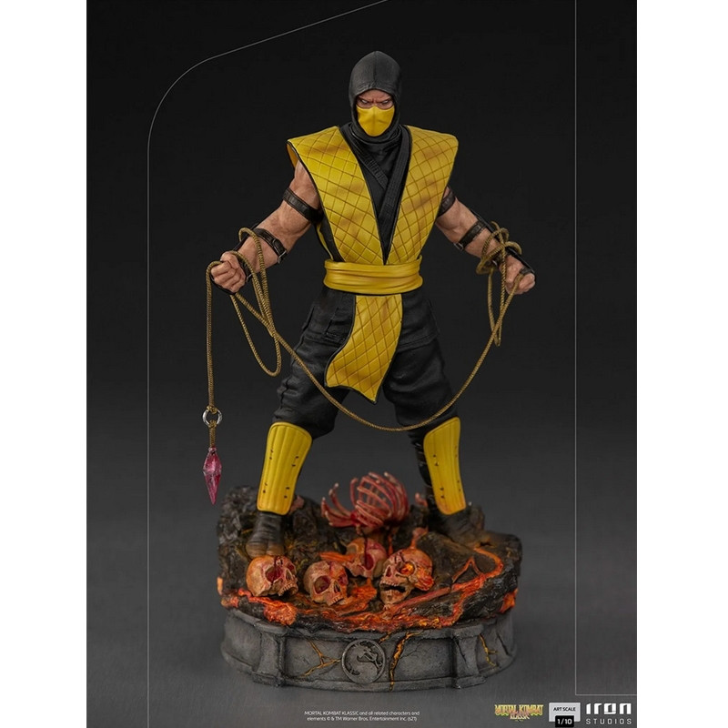 MORTAL KOMBAT Statue Scorpion Art Scale Iron Studios