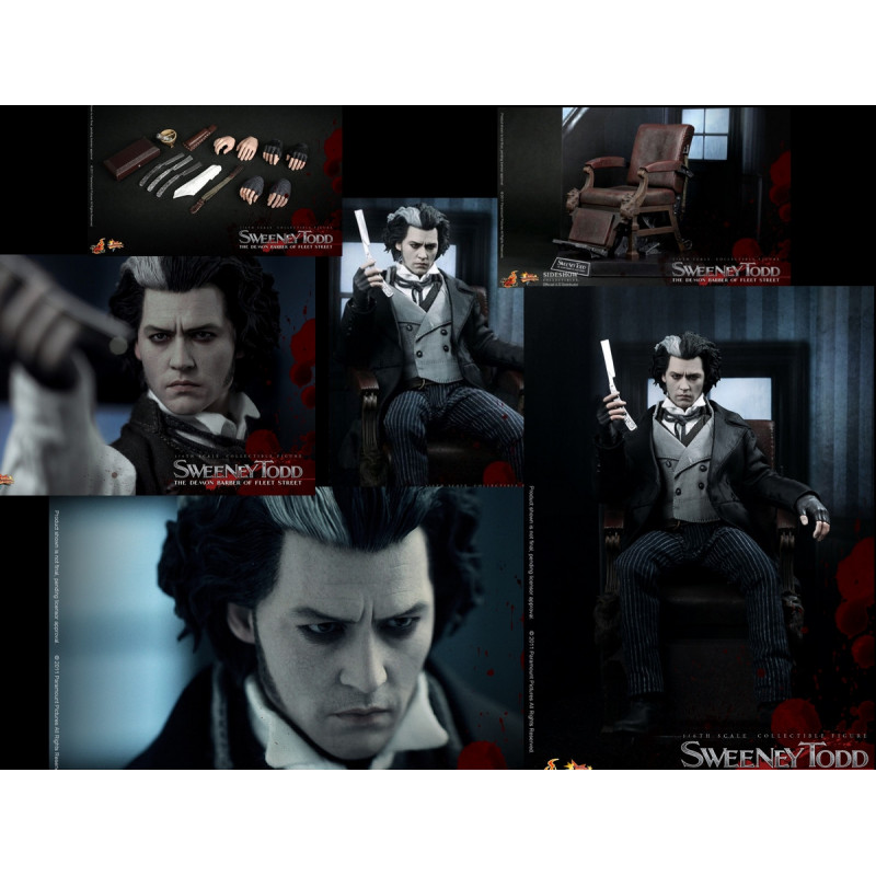 SWEENEY TODD figurine articulée Hot Toys SWEENEY TODD figurine articulée Hot Toys