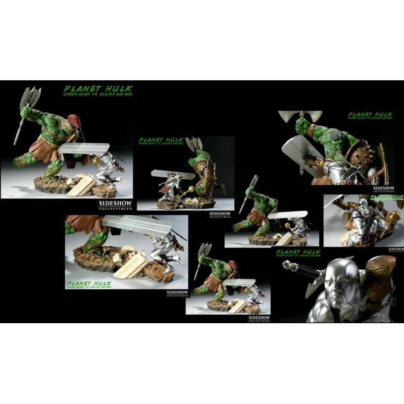 HULK (Planet) Green Scar VS Silver Savage Sideshow Exclusive Edition HULK (Planet) Green Scar VS Silver Savage Sideshow Exclusive Edition