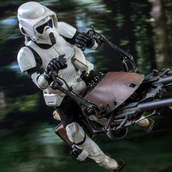 STAR WARS VI Figurine Scout Trooper & Speeder Bike Hot Toys