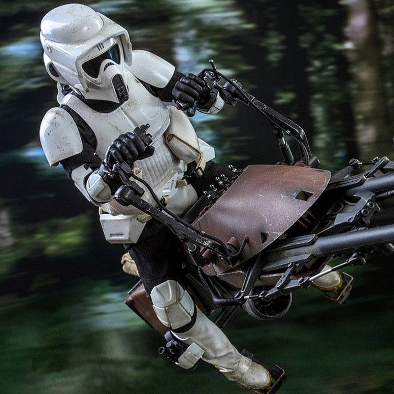 STAR WARS VI Figurine Scout Trooper & Speeder Bike Hot Toys STAR WARS VI Figurine Scout Trooper & Speeder Bike Hot Toys