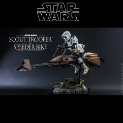 STAR WARS VI Figurine Scout Trooper & Speeder Bike Hot Toys