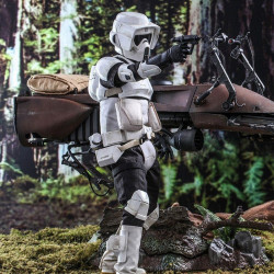 STAR WARS VI Figurine Scout Trooper & Speeder Bike Hot Toys