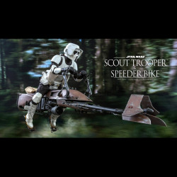 STAR WARS VI Figurine Scout Trooper & Speeder Bike Hot Toys