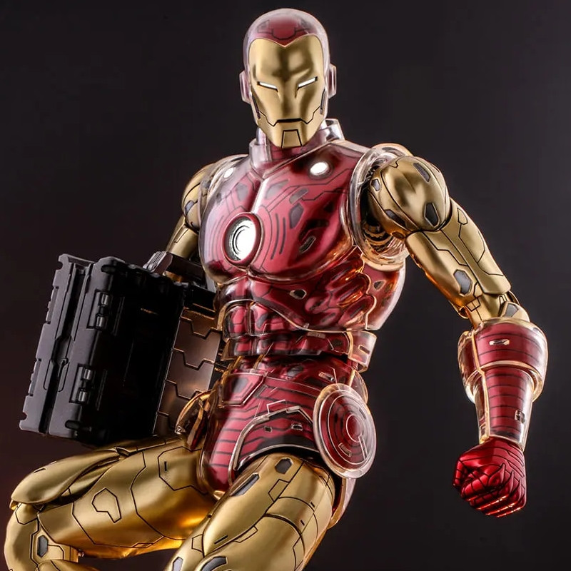 IRON MAN Figurine The Origins Collection Comic Masterpiece Deluxe Version Hot Toys