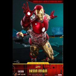 IRON MAN Figurine The Origins Collection Comic Masterpiece Deluxe Version Hot Toys