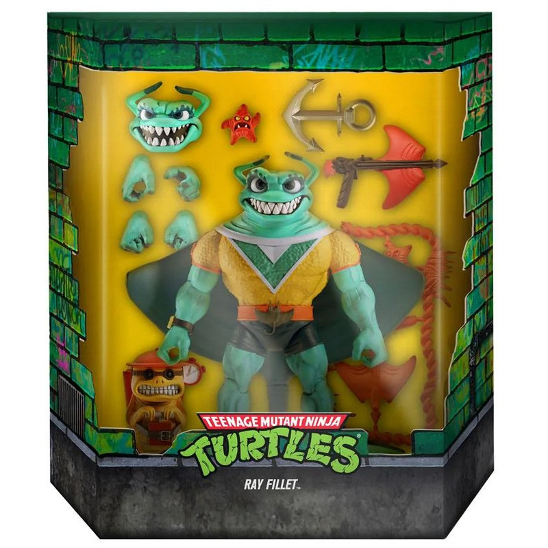 Figurine Ultimates Ray Fillet Super7 TORTUES NINJA