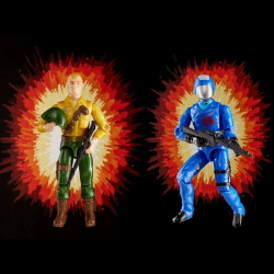 GI JOE Retro Collection pack 2 figurines Duke Vs. Cobra Commander Hasbro