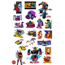GOLDORAK Stickers Muraux Planche de 23 stickers Karisma Toys