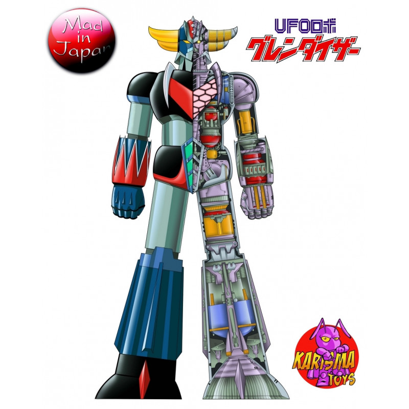 GOLDORAK Sticker Mural Mechanic Skeleton 1m80 Karisma Toys GOLDORAK Sticker Mural Mechanic Skeleton 1m80 Karisma Toys
