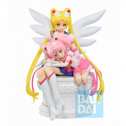 SAILOR MOON ETERNAL Diorama Sailor Moon & Chibi Moon Ichibansho Bandai