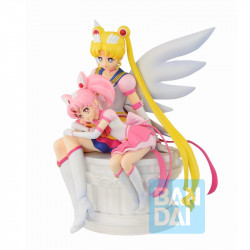 SAILOR MOON ETERNAL Diorama Sailor Moon & Chibi Moon Ichibansho Bandai