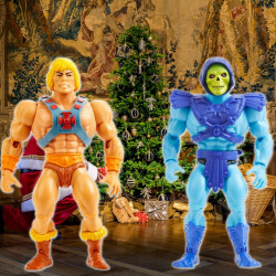 MAITRES DE L'UNIVERS Origins Pack Noël Figurines Musclor & Skeletor Mattel