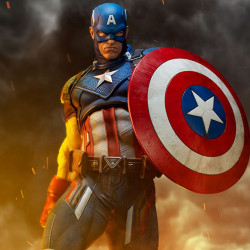 CAPTAIN AMERICA Statue Premium Format Sideshow