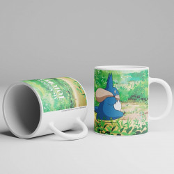 MON VOISIN TOTORO Mug Totoro Blanc & Bleu Semic