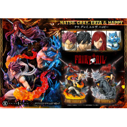 Statue Natsu, Gray, Erza, Happy Concept Masterline Prime 1 Studio Fairy Tail