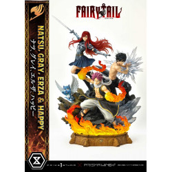 Statue Natsu, Gray, Erza, Happy Concept Masterline Prime 1 Studio Fairy Tail