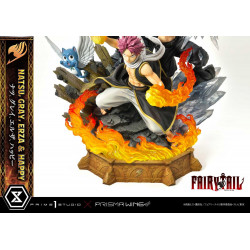 Statue Natsu, Gray, Erza, Happy Concept Masterline Deluxe Bonus Version Prime 1 Studio Fairy Tail