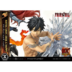 Statue Natsu, Gray, Erza, Happy Concept Masterline Deluxe Bonus Version Prime 1 Studio Fairy Tail