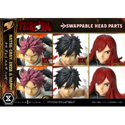 Statue Natsu, Gray, Erza, Happy Concept Masterline Deluxe Version Prime 1 Studio Fairy Tail