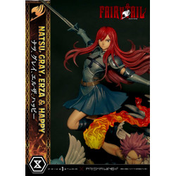 Statue Natsu, Gray, Erza, Happy Concept Masterline Deluxe Version Prime 1 Studio Fairy Tail