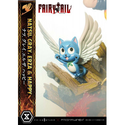 Statue Natsu, Gray, Erza, Happy Concept Masterline Deluxe Version Prime 1 Studio Fairy Tail