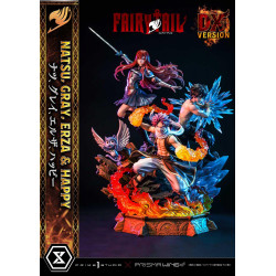 Statue Natsu, Gray, Erza, Happy Concept Masterline Deluxe Version Prime 1 Studio Fairy Tail