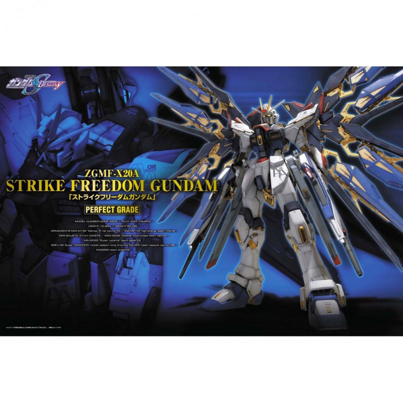 GUNDAM Perfect Grade Strike Freedom Gundam Bandai Gunpla