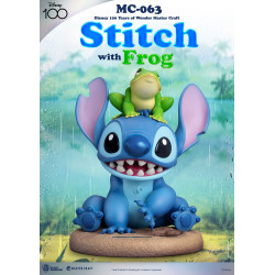 Statue Master Craft Stitch with Frog 100th Beast Kingdom Lilo et Stitch