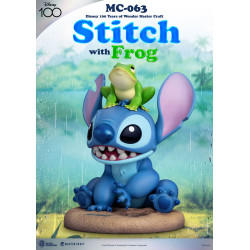 Statue Master Craft Stitch with Frog 100th Beast Kingdom Lilo et Stitch