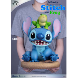Statue Master Craft Stitch with Frog 100th Beast Kingdom Lilo et Stitch