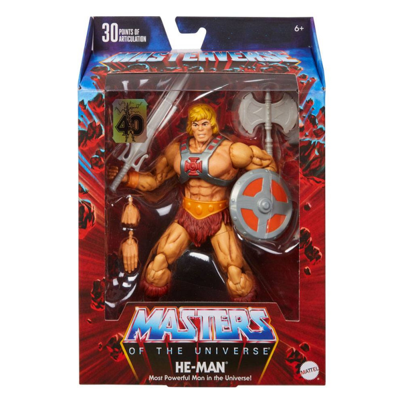 MOTU Masterverse Figurine He-Man 40th Anniversary Mattel MOTU Masterverse Figurine He-Man 40th Anniversary Mattel