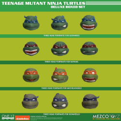 Pack 4 Figurines XL Les Tortues Ninja Deluxe Box Set Mezco Toys Tortues Ninja