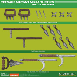 Pack 4 Figurines XL Les Tortues Ninja Deluxe Box Set Mezco Toys Tortues Ninja