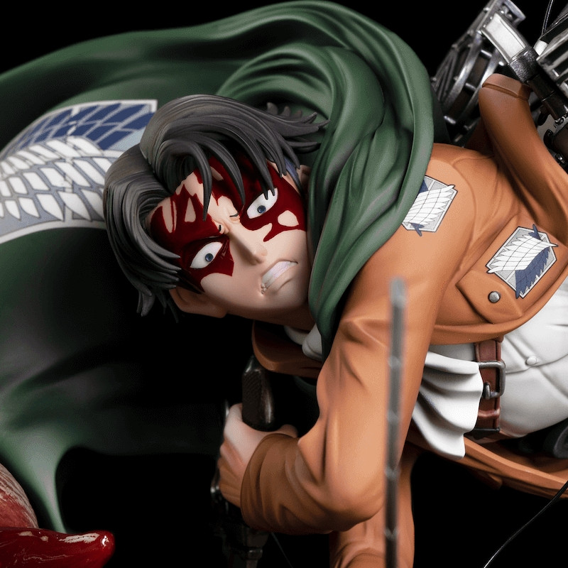 Statue Levi Versus Le Titan Bestial Kitsune ATTACK ON TITAN