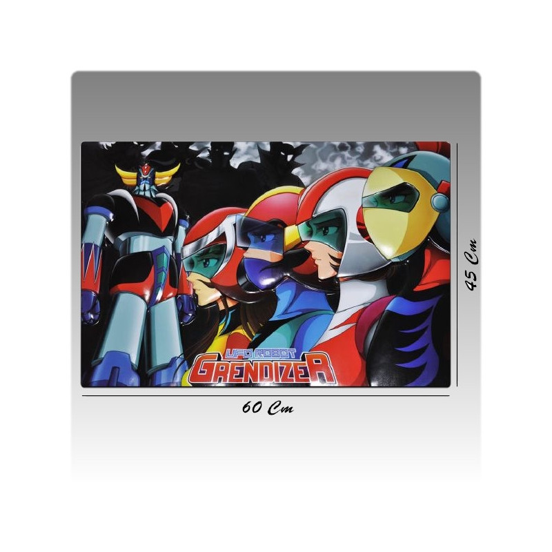GOLDORAK Poster vinyl en relief Patrouille des Aigles GOLDORAK Poster vinyl en relief Patrouille des Aigles