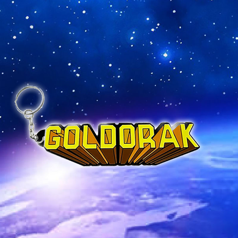 Goldorak Porte Cle Gomme Logo 8cm