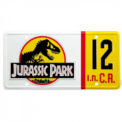 JURASSIC PARK Réplique Plaque d’immatriculation Dennis Nedry Doctor Collector