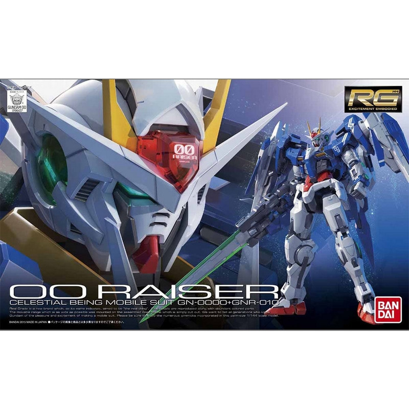 GUNDAM Real Grade 00 Raiser Bandai Gunpla GUNDAM Real Grade 00 Raiser Bandai Gunpla
