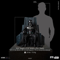 Statue Darth Vader on Throne Legacy Replica Iron Studios Star Wars