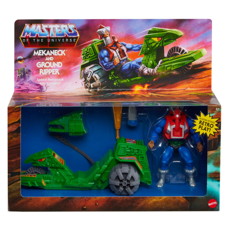 MAITRES DE L’UNIVERS Origins Mekaneck & Ground Ripper Mattel MAITRES DE L’UNIVERS Origins Mekaneck & Ground Ripper Mattel